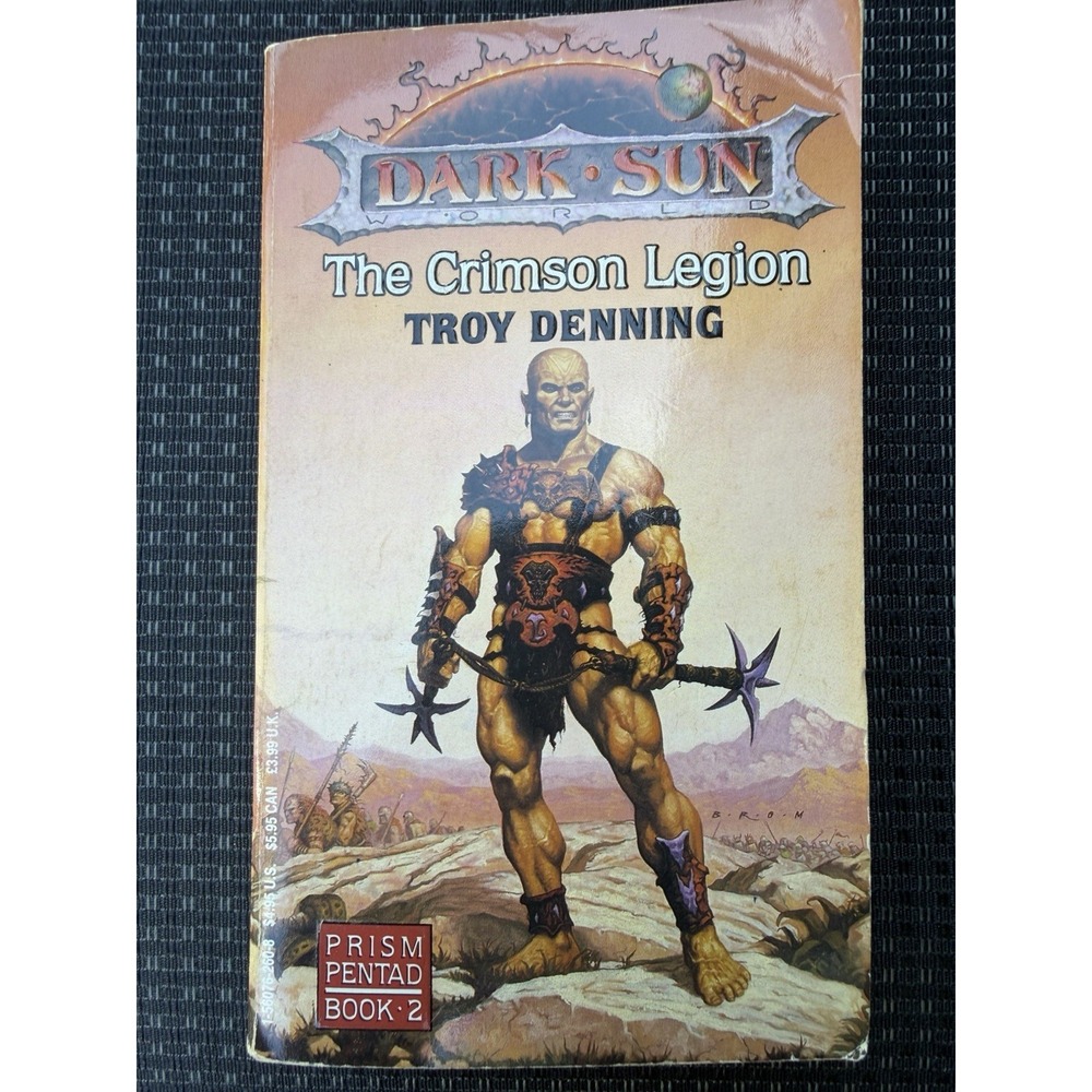 Fantasy Vintage Pb, Dark Sun: Crimson Legion by Denning, TSR 260, pbo 1992